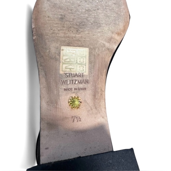 Stuart Weitzman Black Ankle Strap Sandals Size 7.5 - Picture 7 of 7